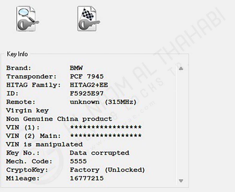 BMW CAS3 Remote Key Japanese market 3 Buttons 315LP MHz PCF7945 695480901